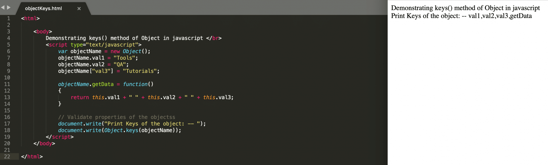 What are JavaScript Objects and their useful Methods and Properties?